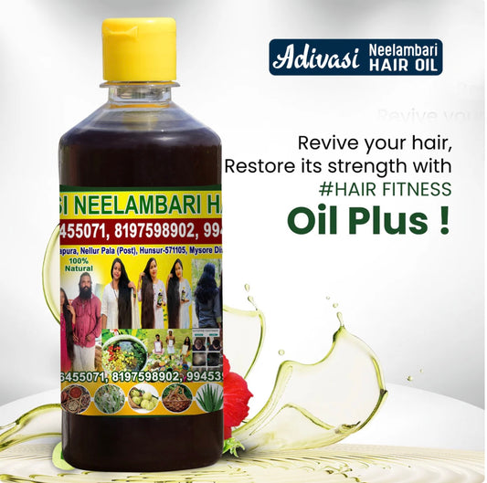 Adivasi Neelambari Herbal Hair Oil - (Buy 1 Get 1 FREE)