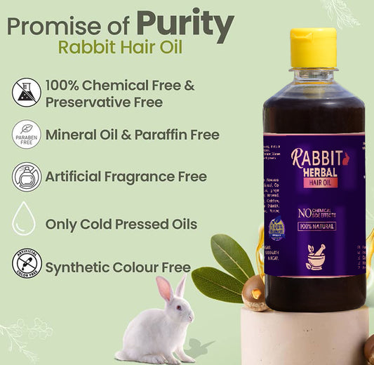 Rabbit Herbal Hair Oil – 100% Stronger, Healthier Growth